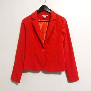 Bright Blood Orange Swool Lightweight Blazer - M